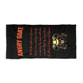 Angry Goat Beach Towel - Bold Goat Graphic & Poem