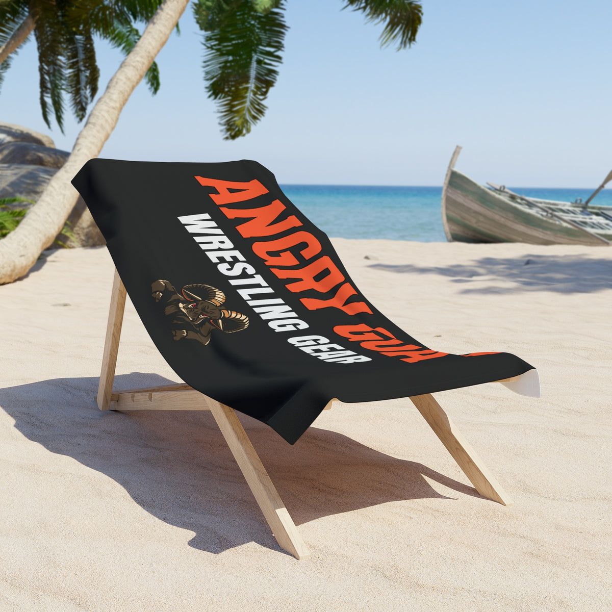 Beach Towel — Angry Goat Wrestling Gear Logo Towel